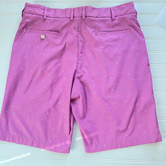 Walter Hagen 11 Men's Golf Shorts 10" L Pink/Mauve Rubber Grip Waistband Size 36 - Picture 5 of 8